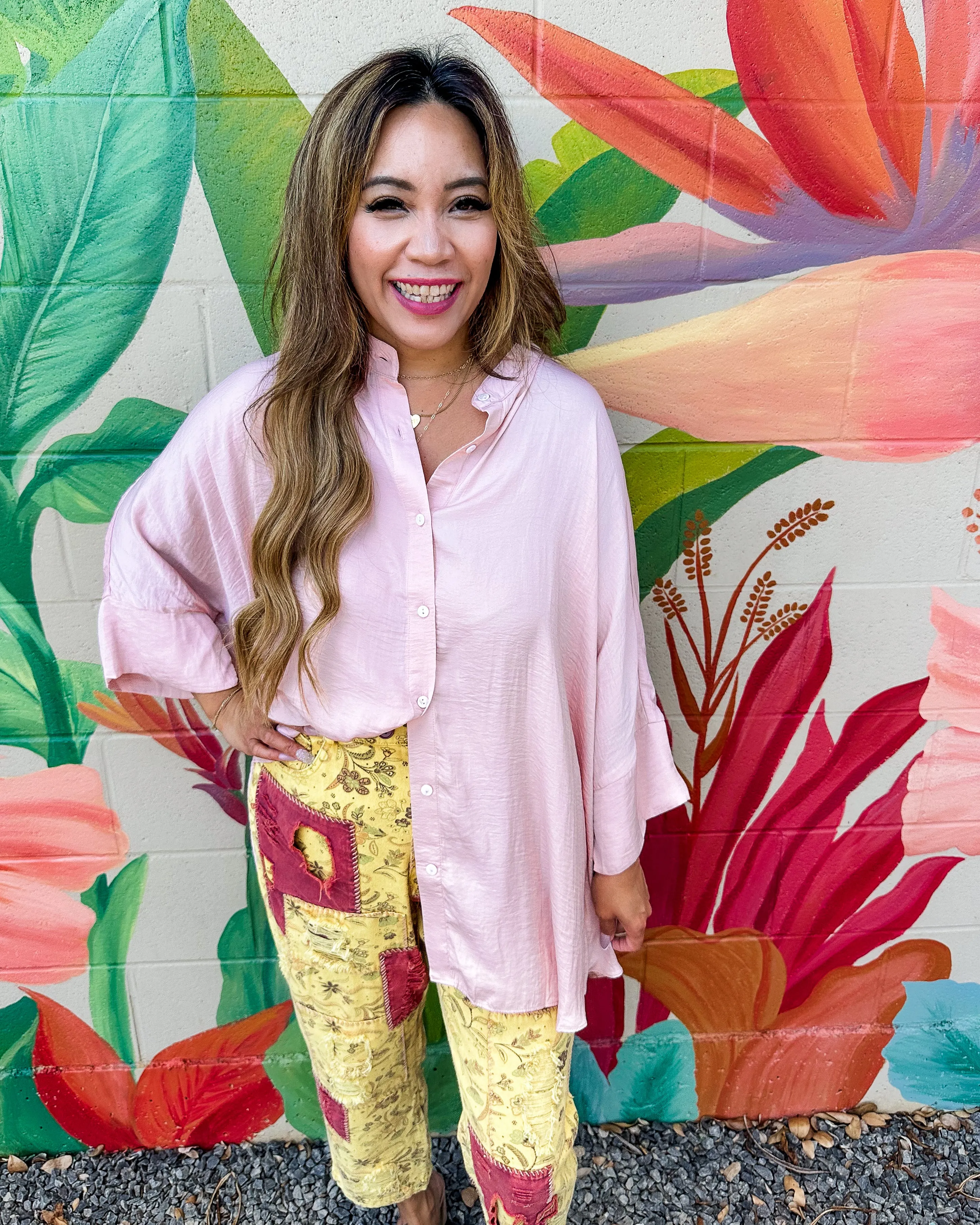 Raelynn Blouse - Blush (M)