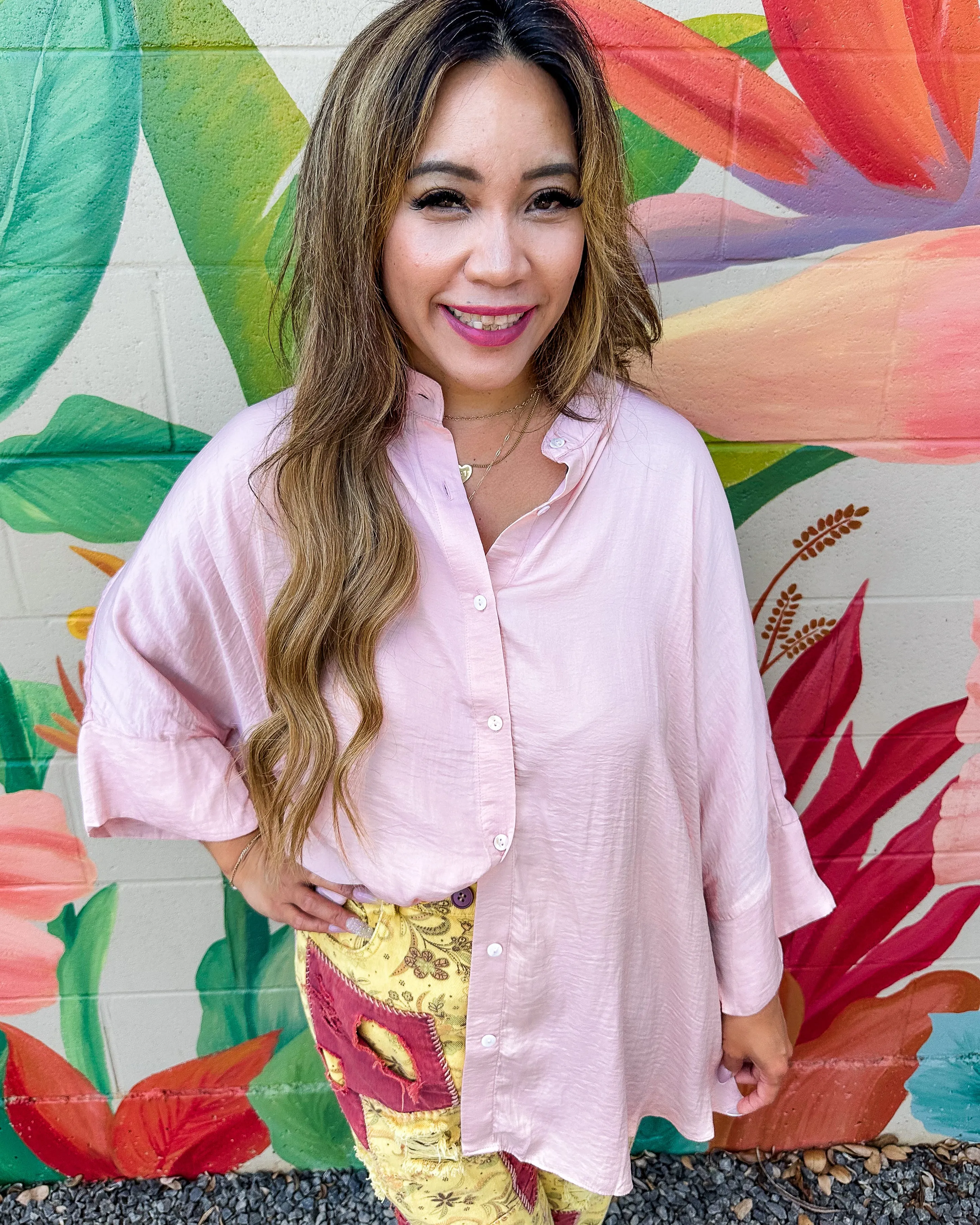 Raelynn Blouse - Blush (M)