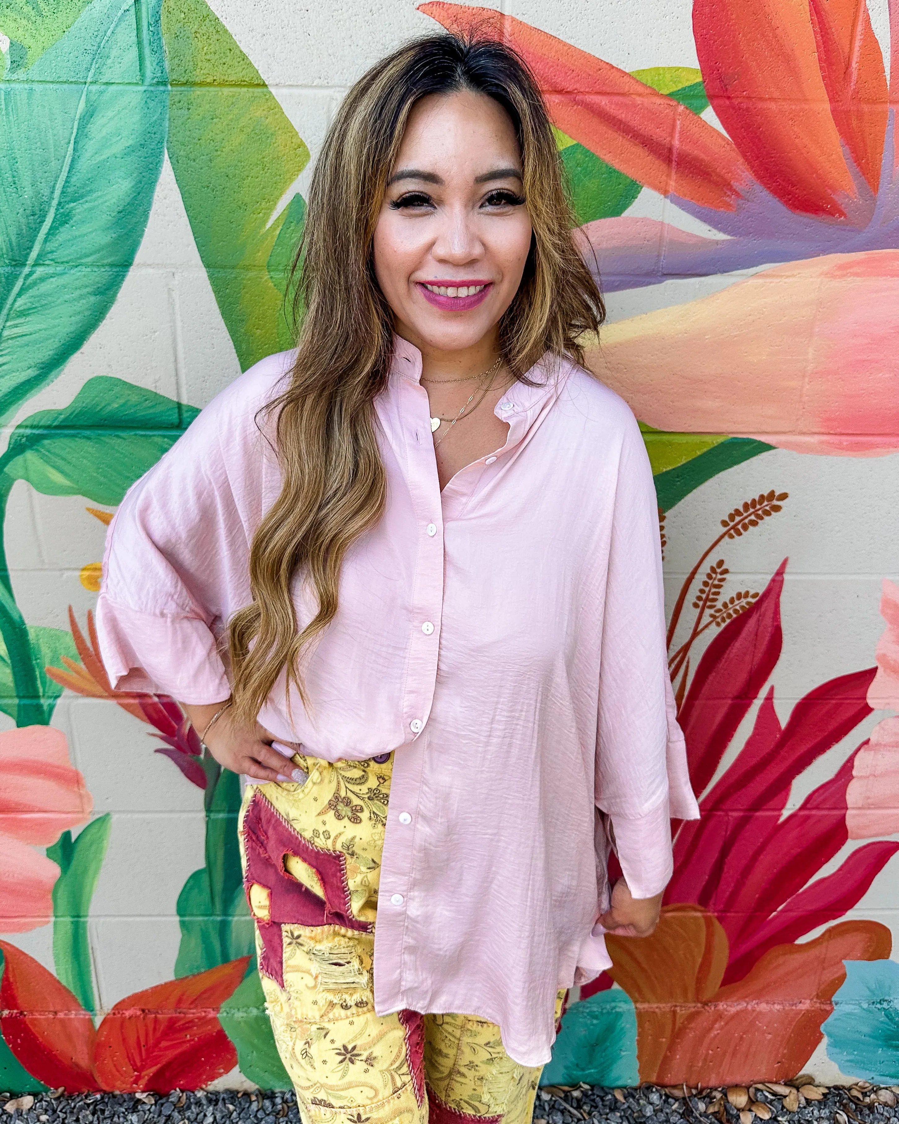 Raelynn Blouse - Blush (M)