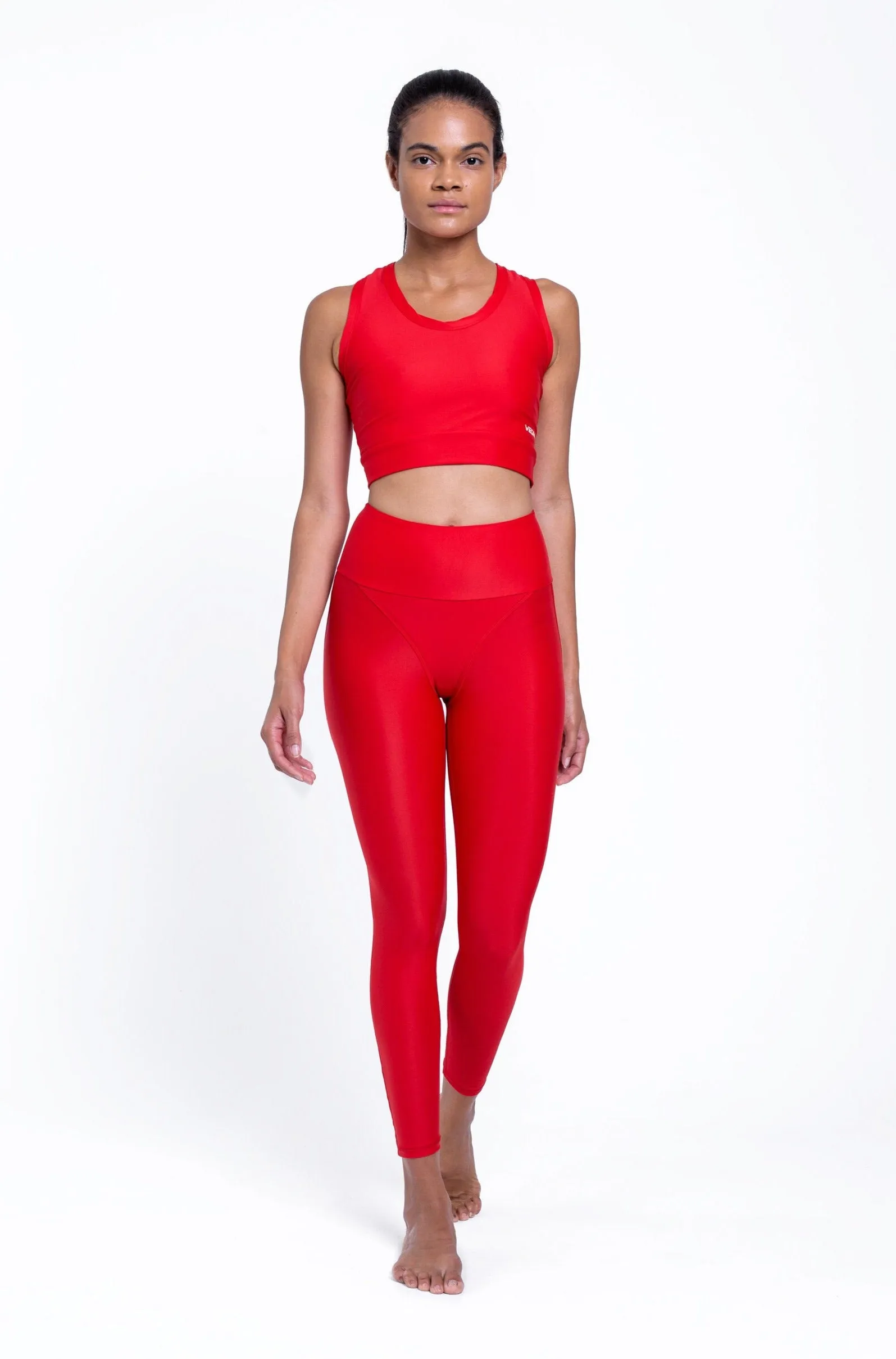 Red Performance Set - Leggings and Bra