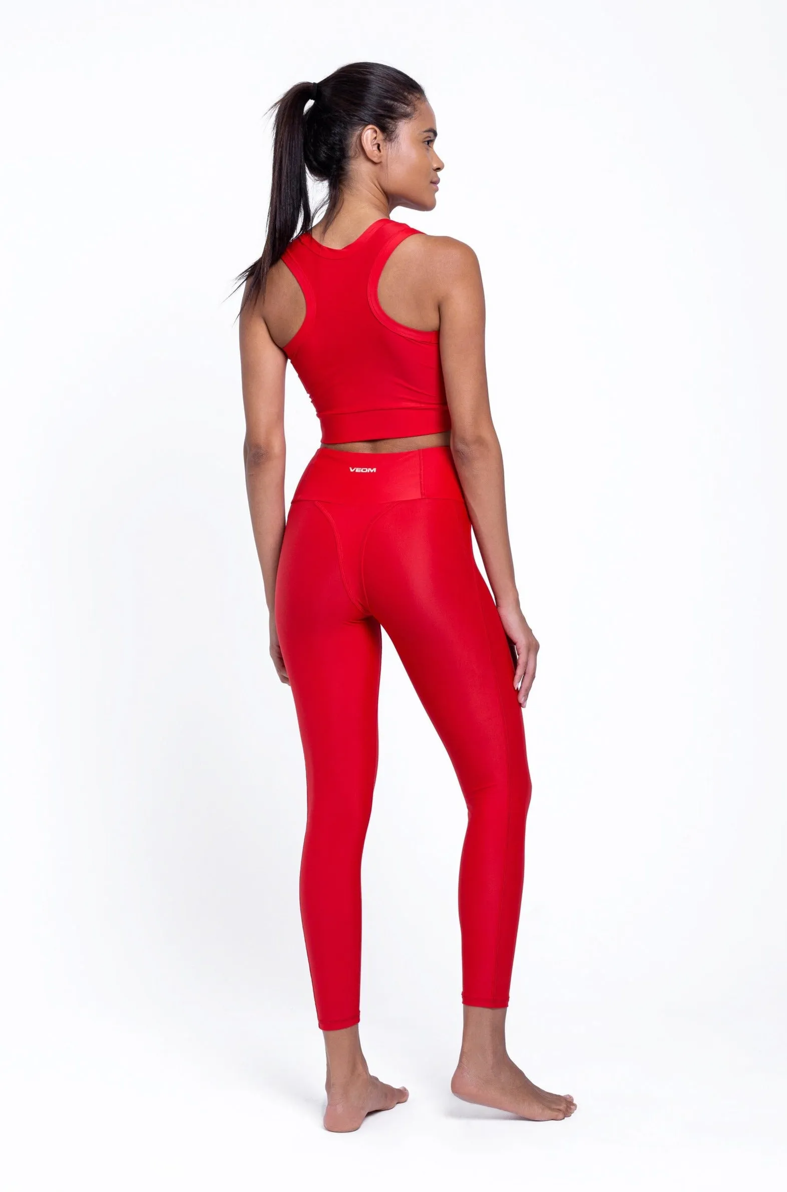Red Performance Set - Leggings and Bra