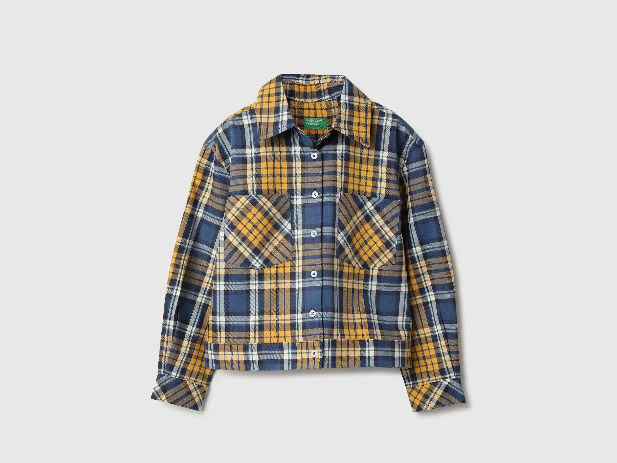 Regular Fit Spread Collar Checkered Shirts