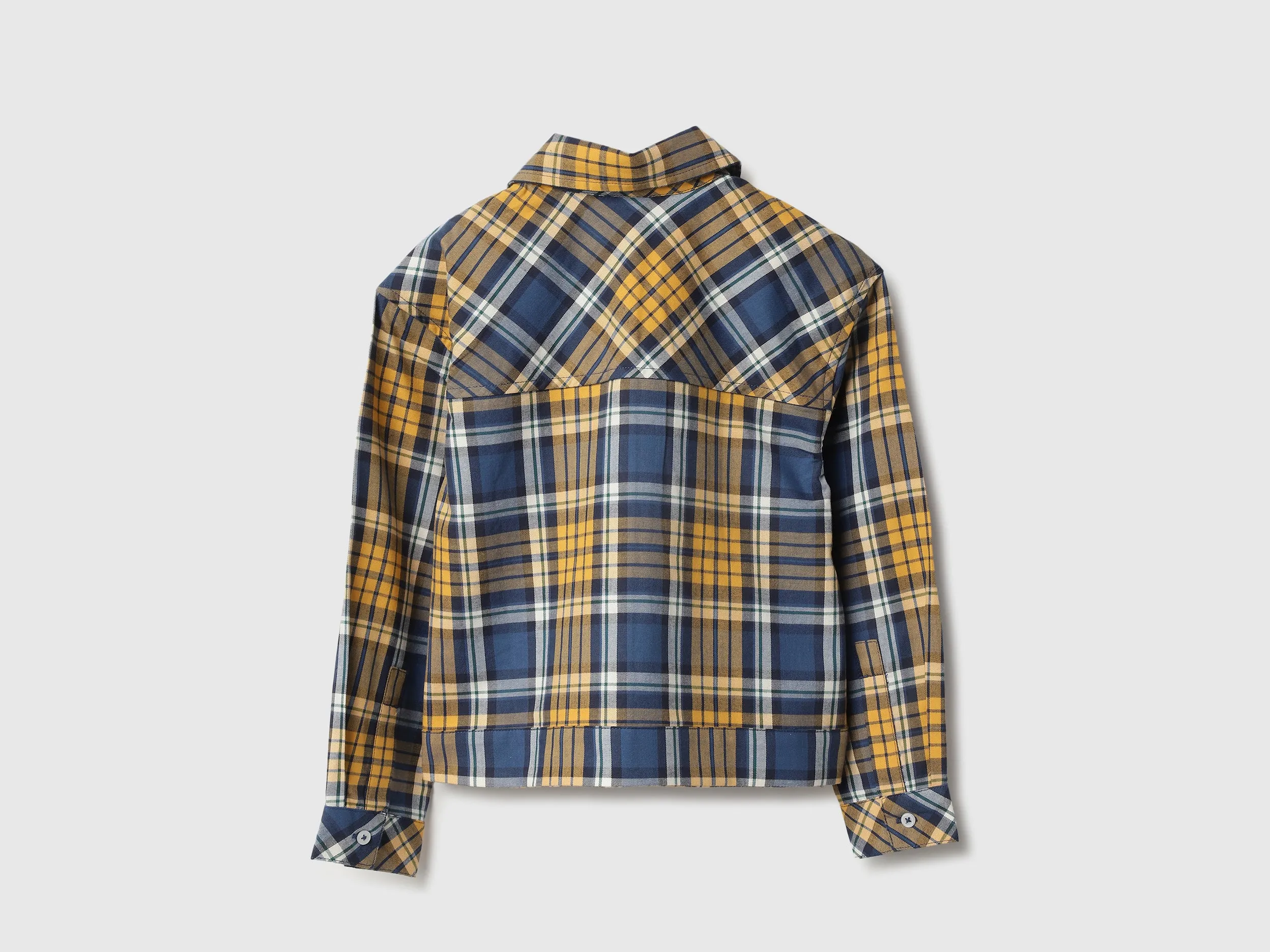 Regular Fit Spread Collar Checkered Shirts