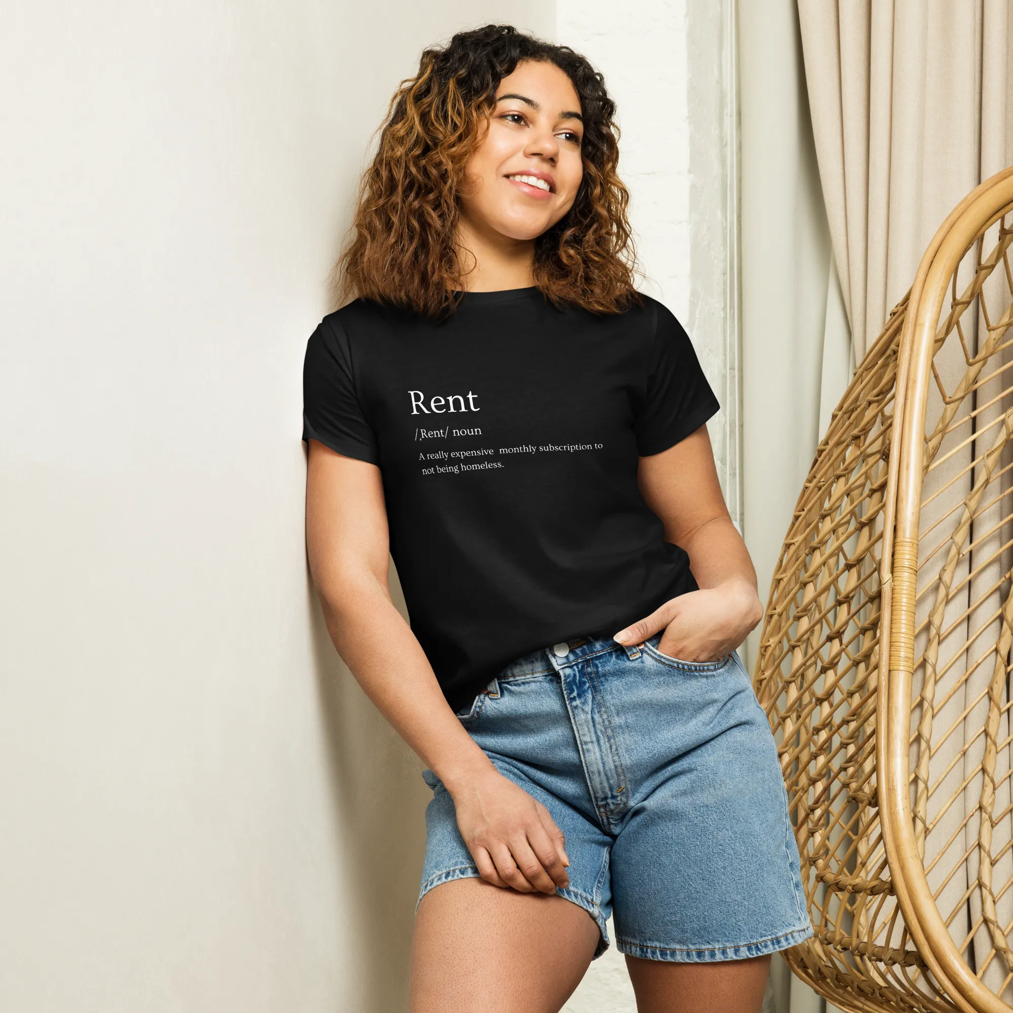 Rent - Women’s high-waisted t-shirt