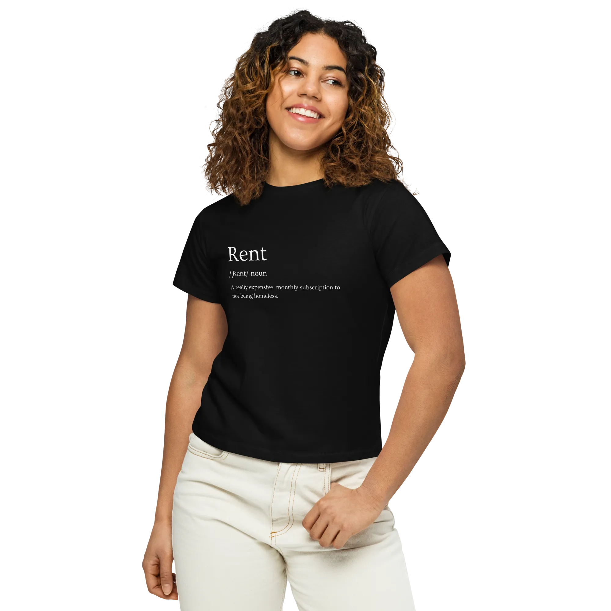Rent - Women’s high-waisted t-shirt
