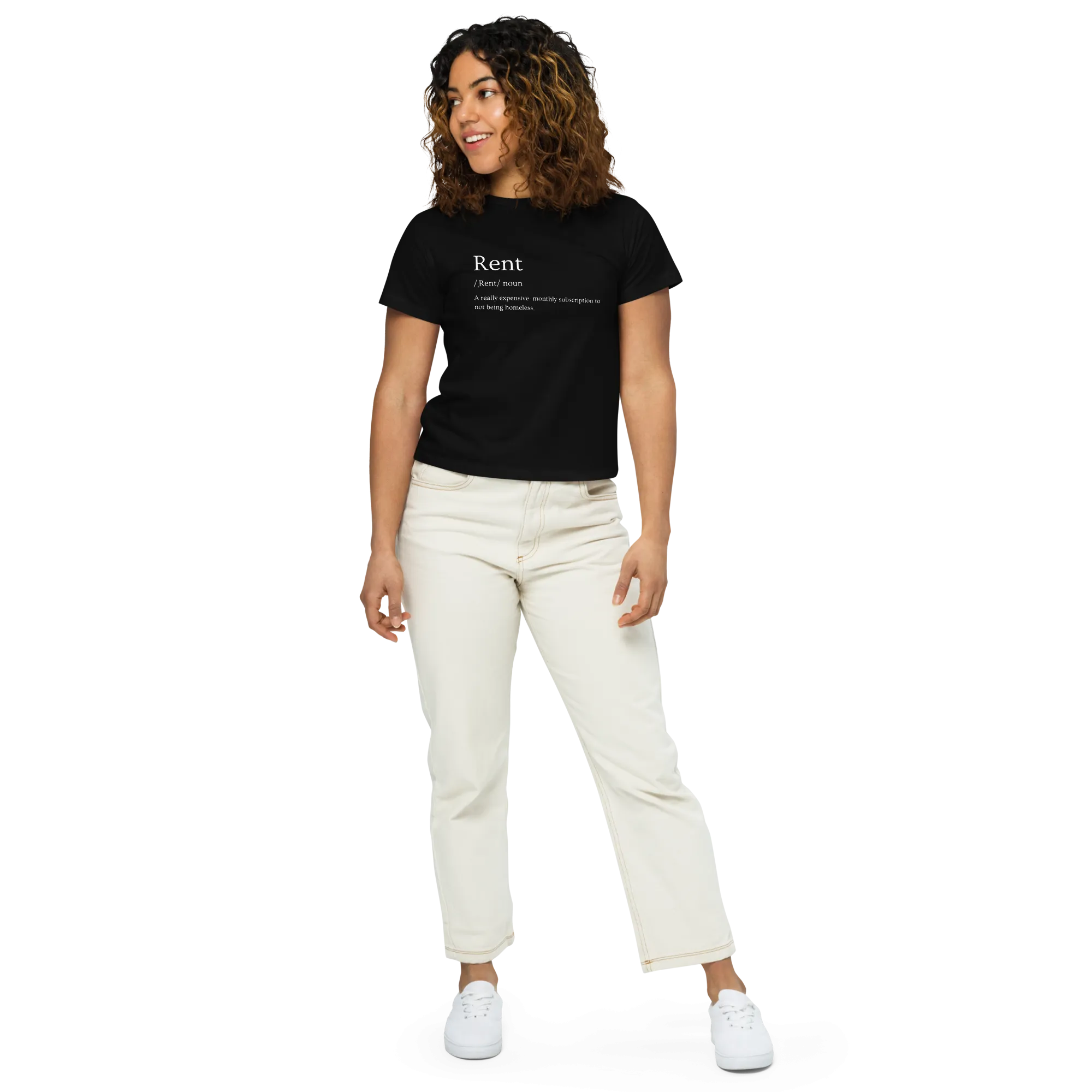 Rent - Women’s high-waisted t-shirt
