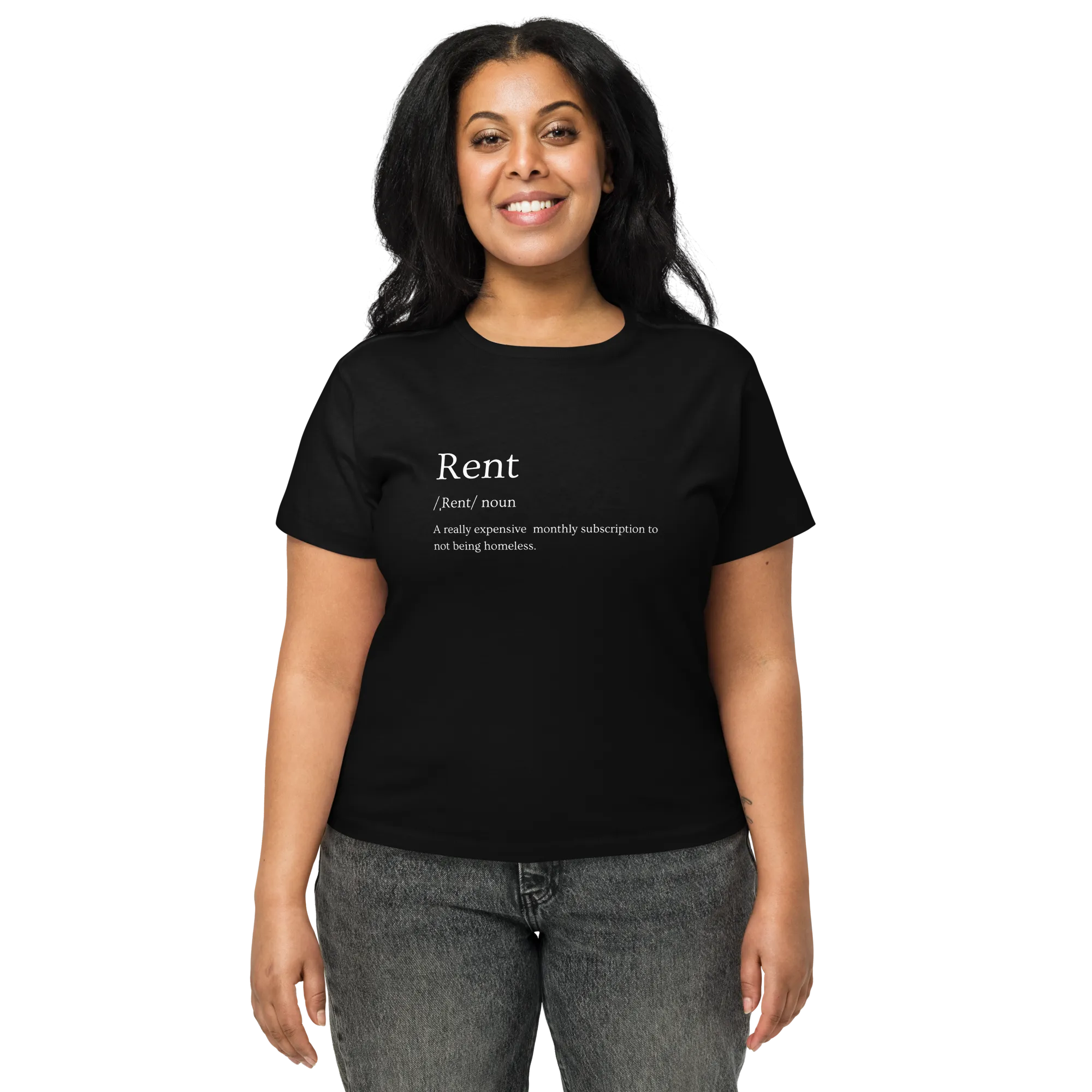Rent - Women’s high-waisted t-shirt