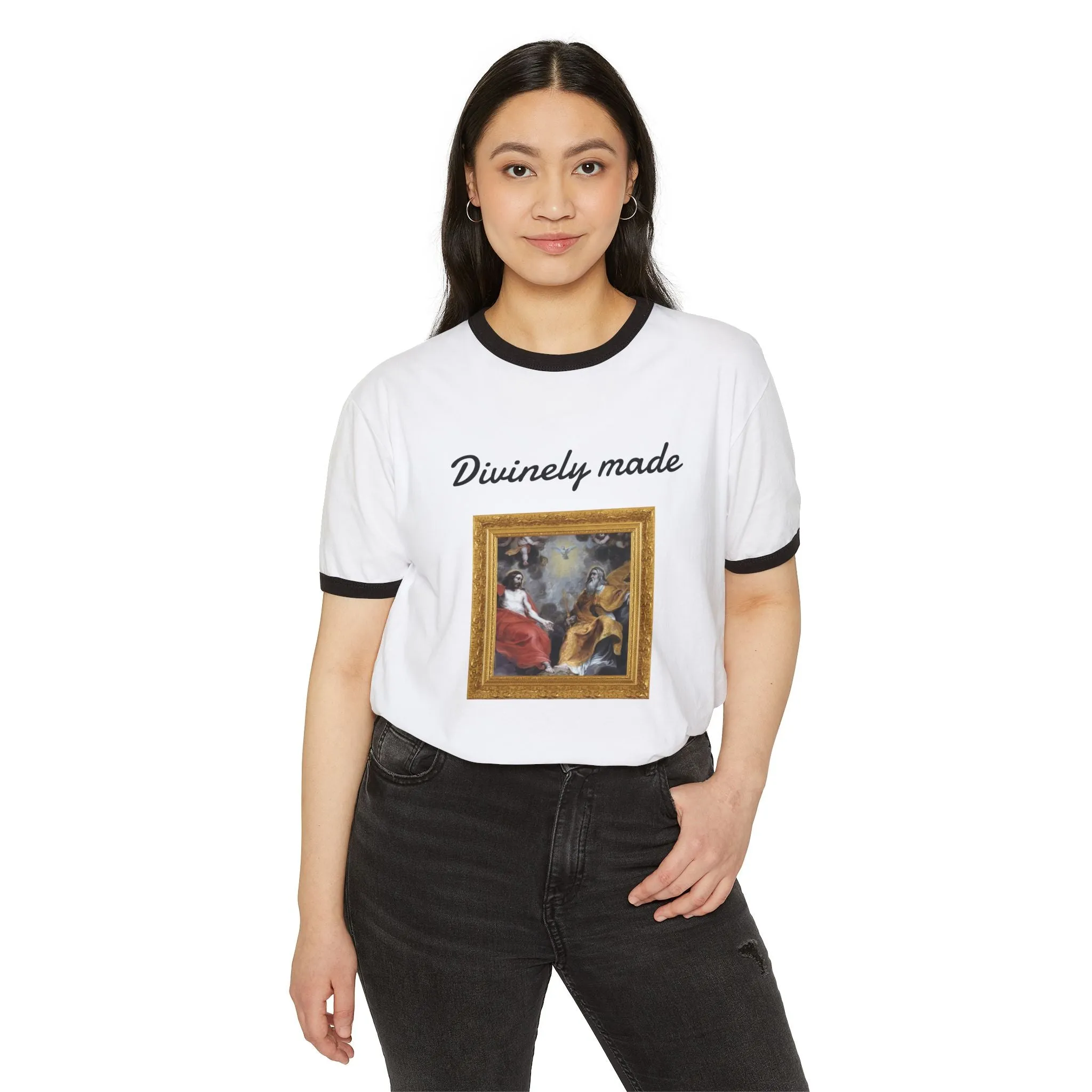 Ringer T-Shirt Holy and Divinely made Shirt