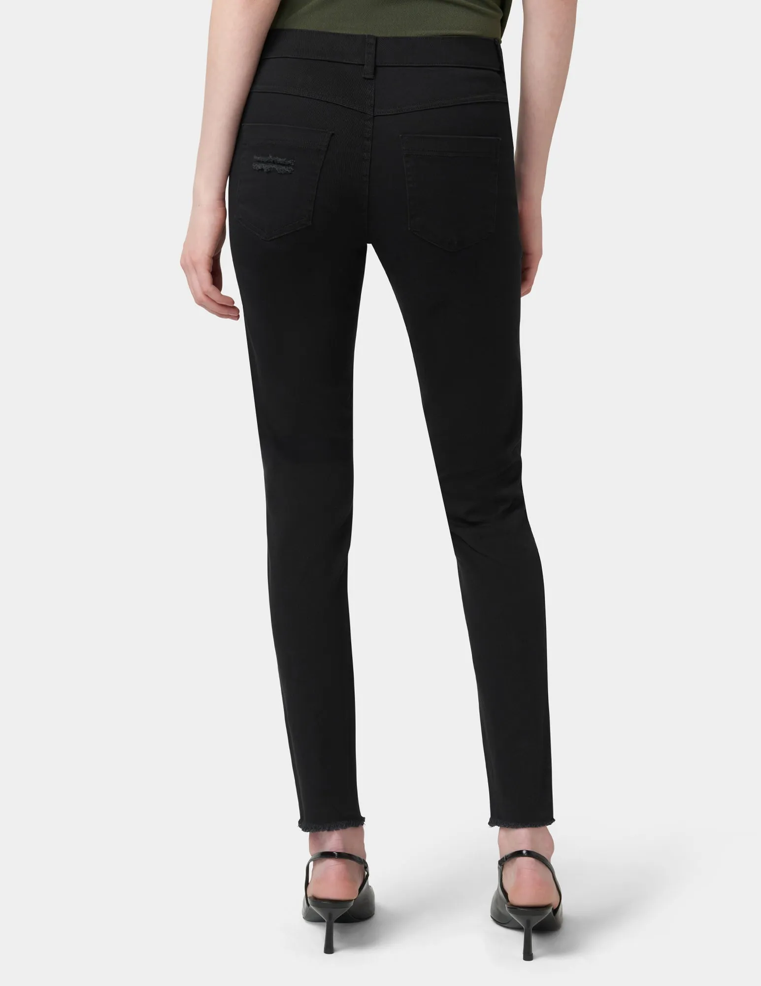 Ripped Knee Denim Leggings
