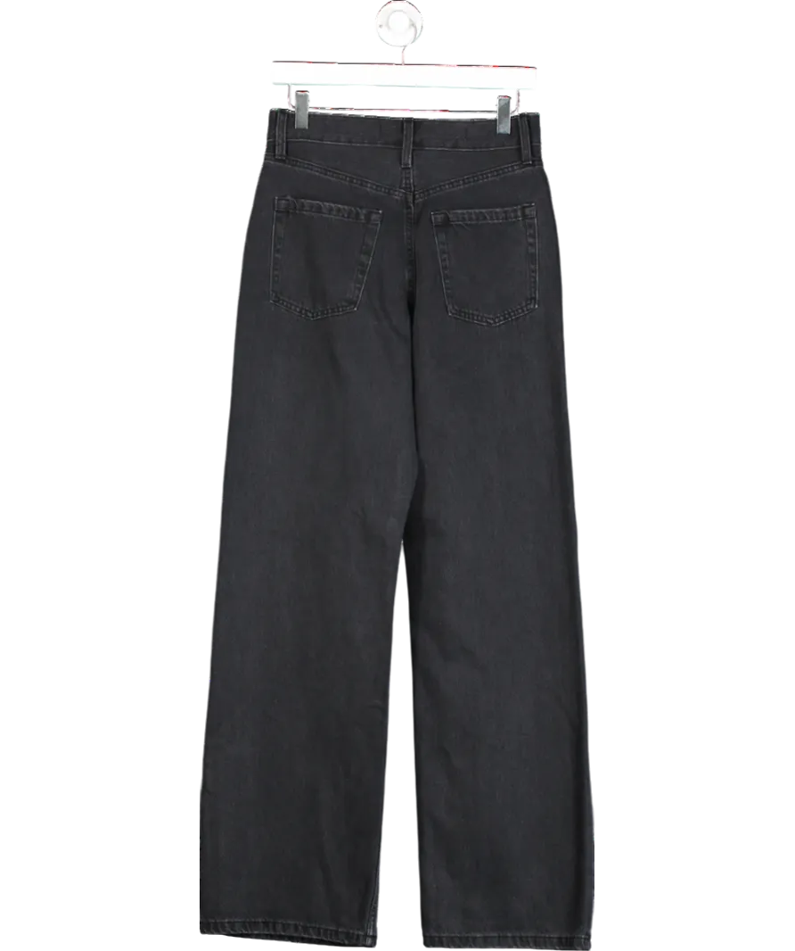 River Island Black Relaxed Straight Jeans UK 16