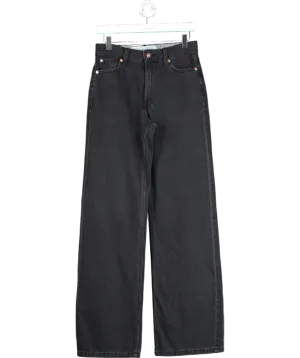 River Island Black Relaxed Straight Jeans UK 16