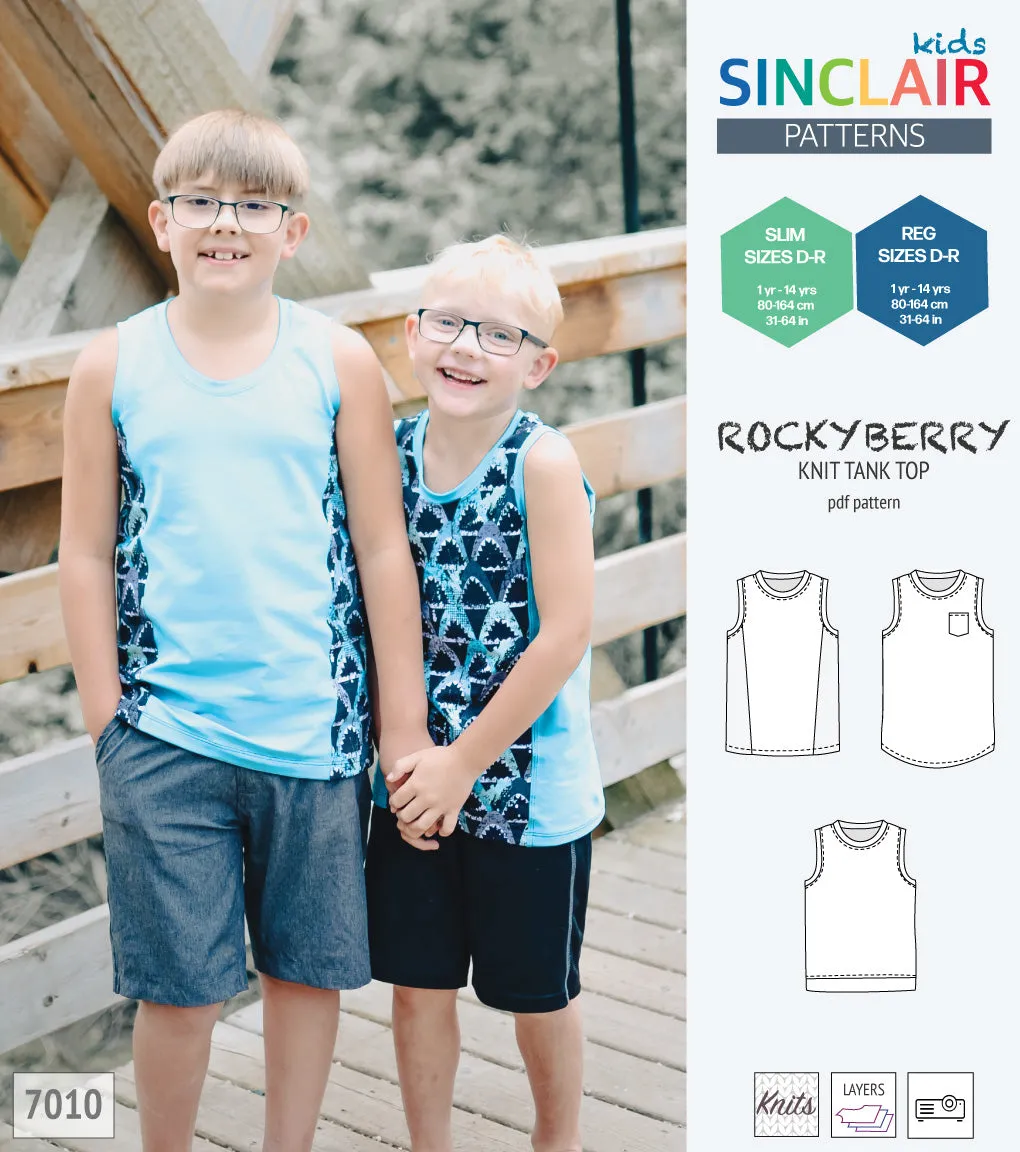 Rockyberry knit tank top for children (PDF)