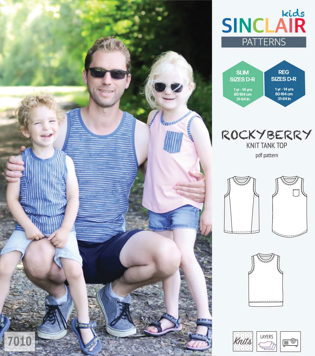 Rockyberry knit tank top for children (PDF)