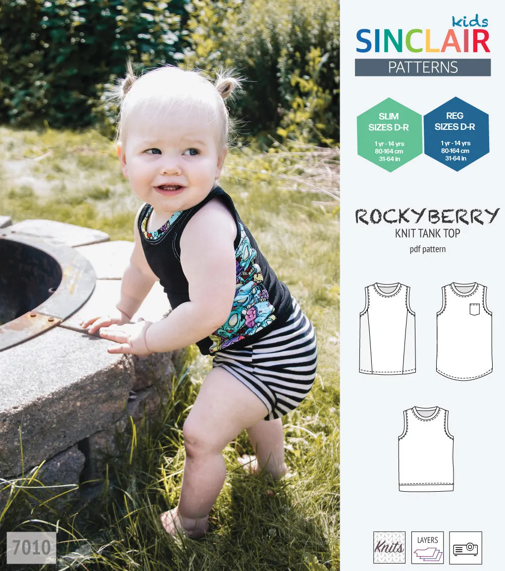 Rockyberry knit tank top for children (PDF)