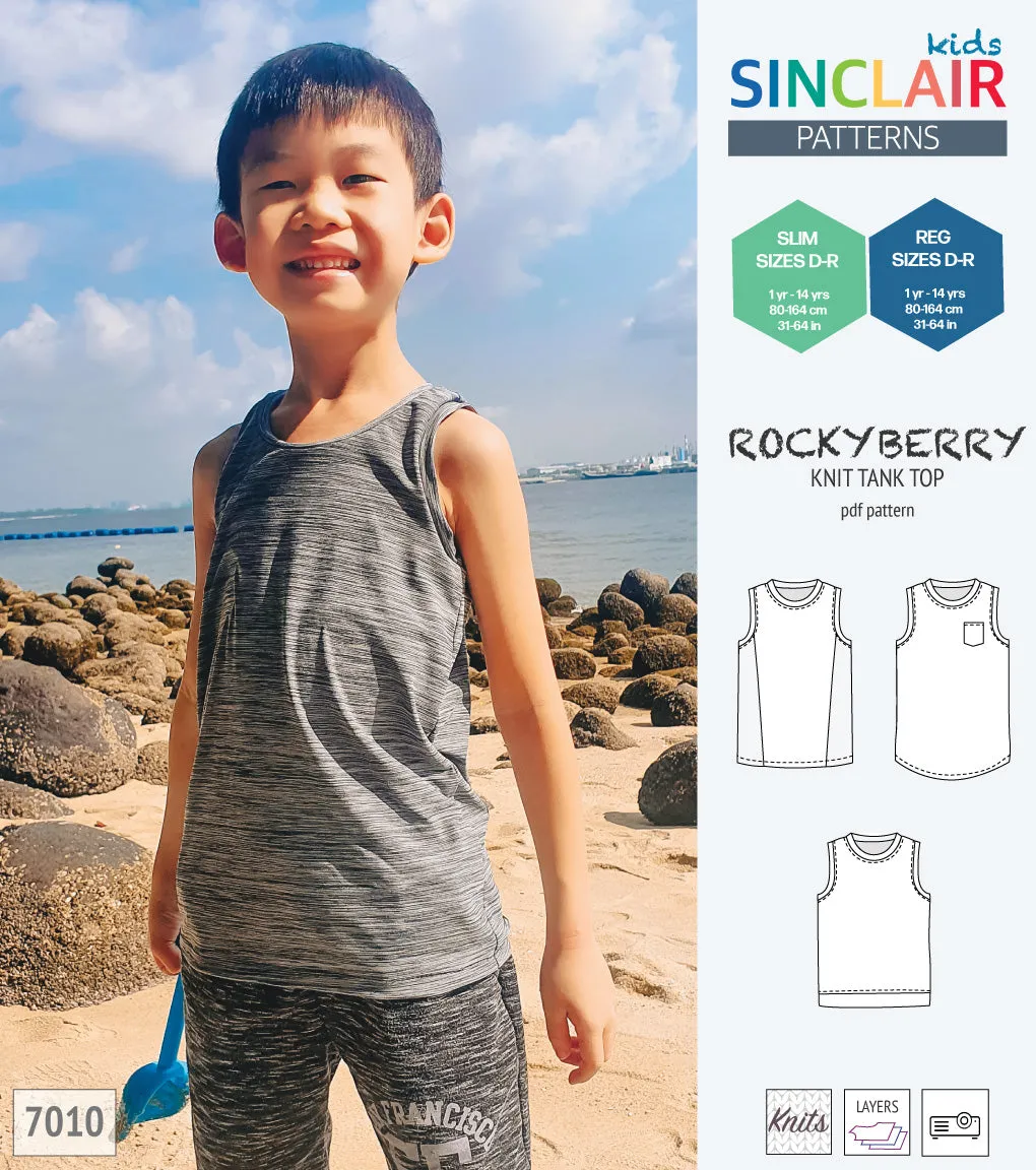 Rockyberry knit tank top for children (PDF)