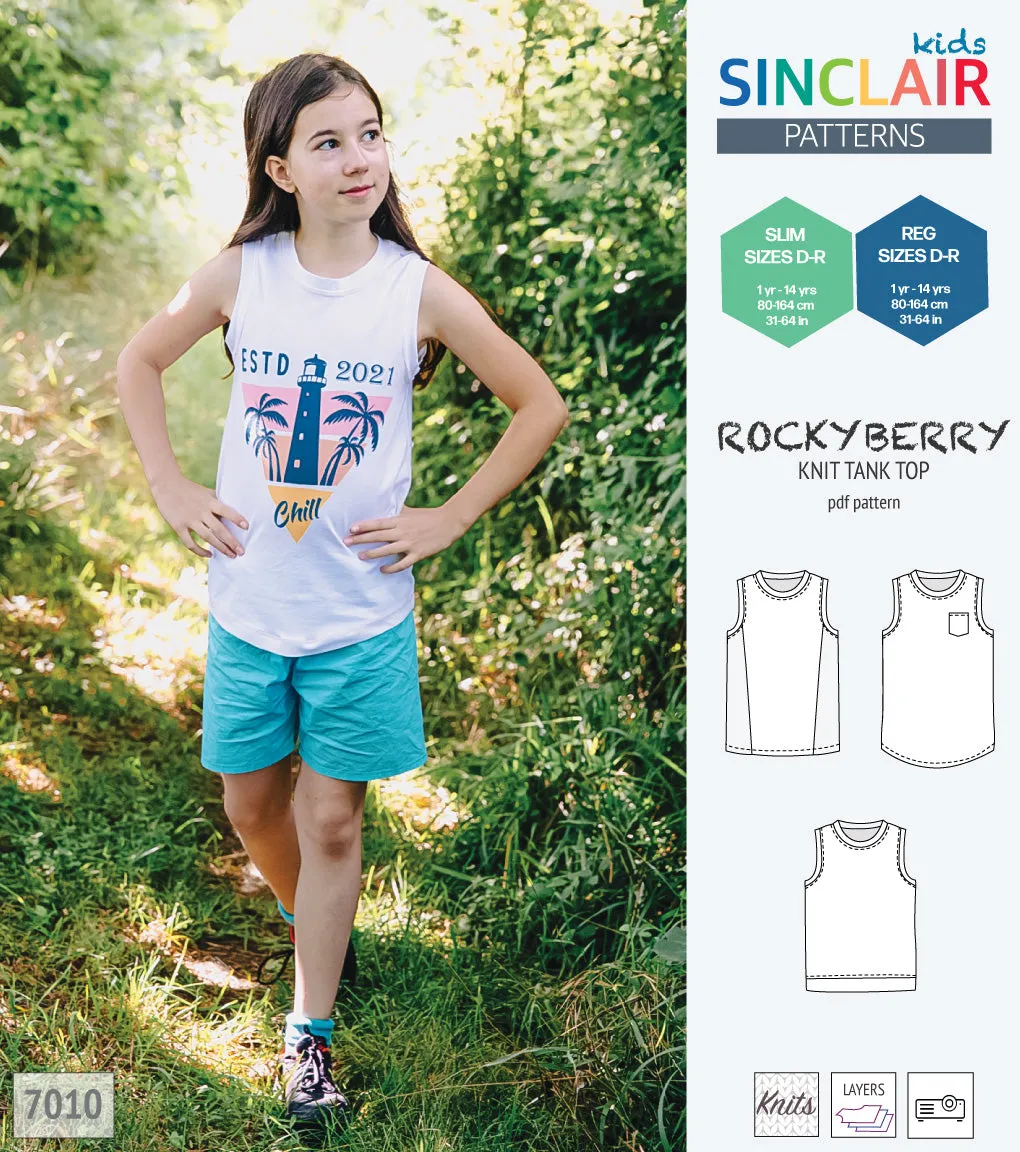 Rockyberry knit tank top for children (PDF)