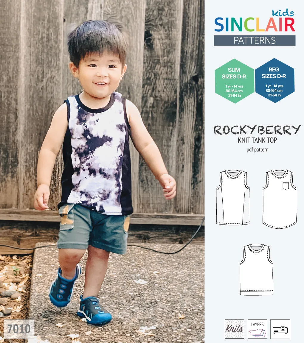 Rockyberry knit tank top for children (PDF)