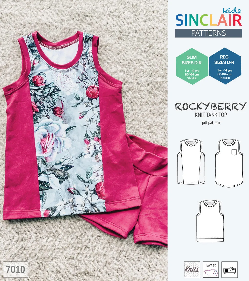 Rockyberry knit tank top for children (PDF)