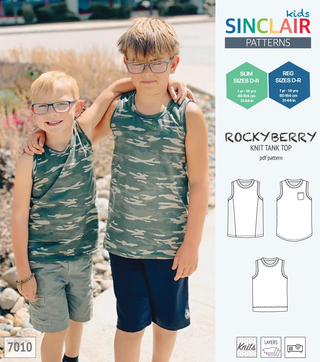 Rockyberry knit tank top for children (PDF)