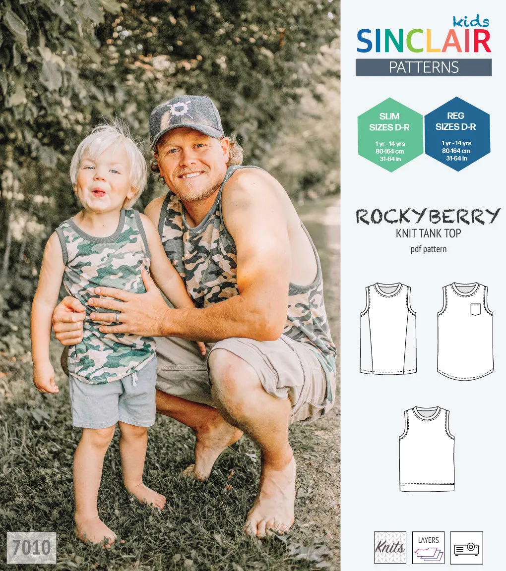 Rockyberry knit tank top for children (PDF)