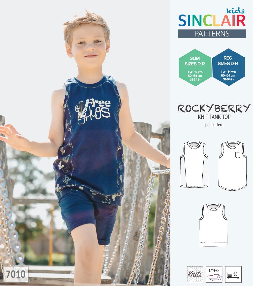 Rockyberry knit tank top for children (PDF)