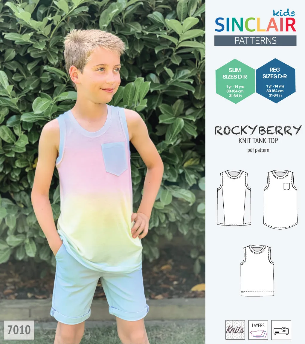 Rockyberry knit tank top for children (PDF)