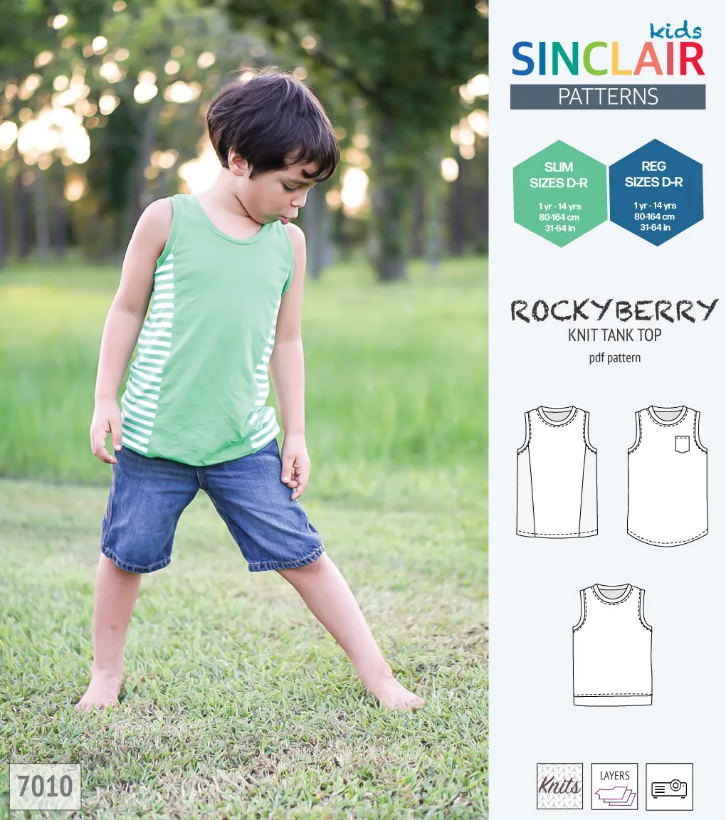 Rockyberry knit tank top for children (PDF)