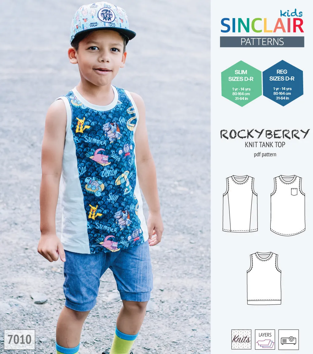 Rockyberry knit tank top for children (PDF)