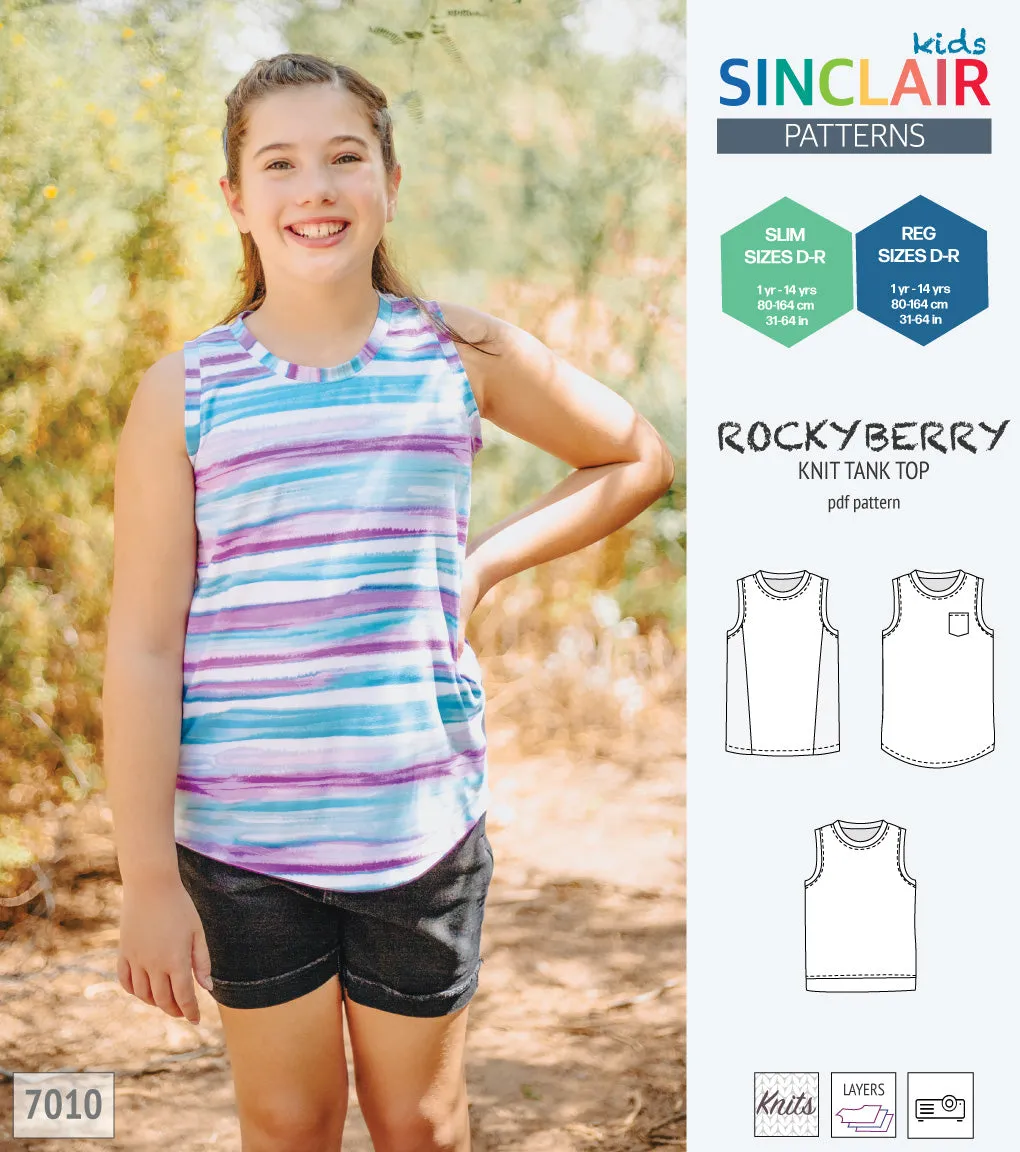 Rockyberry knit tank top for children (PDF)