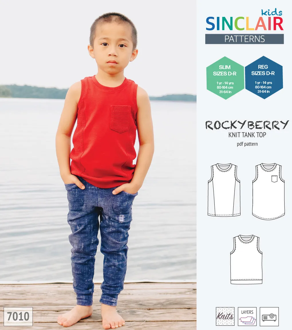 Rockyberry knit tank top for children (PDF)