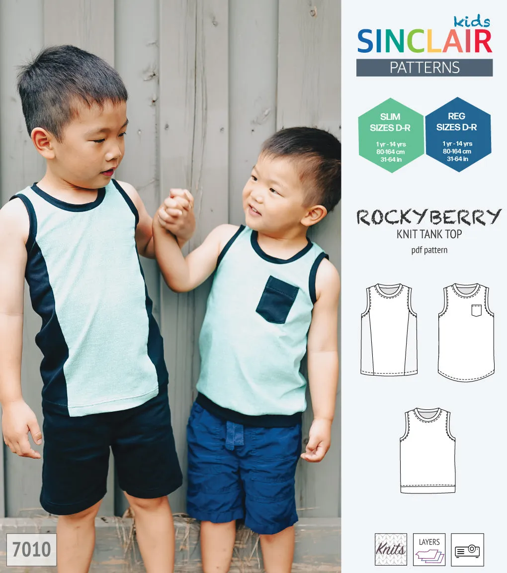 Rockyberry knit tank top for children (PDF)