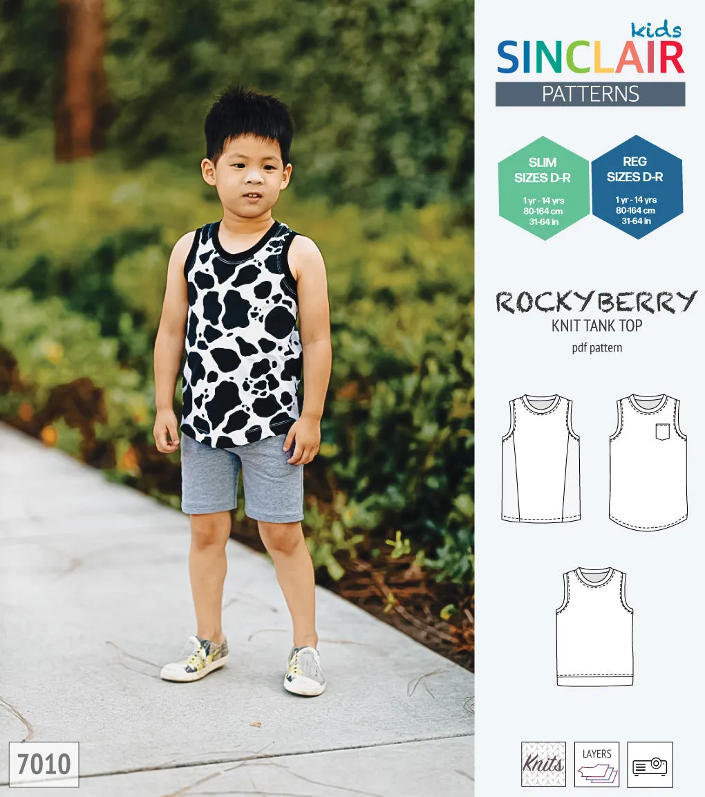 Rockyberry knit tank top for children (PDF)