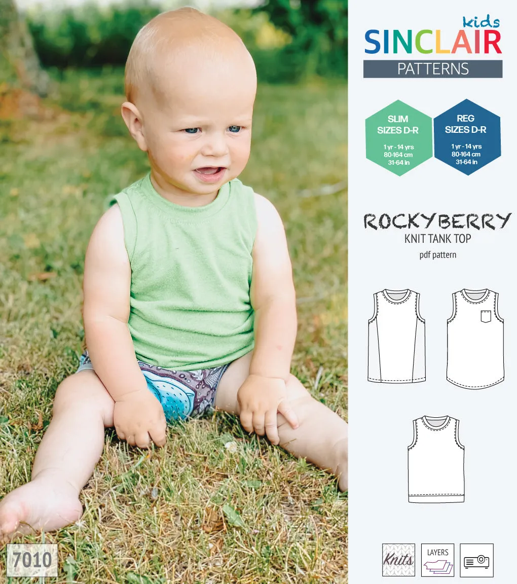 Rockyberry knit tank top for children (PDF)