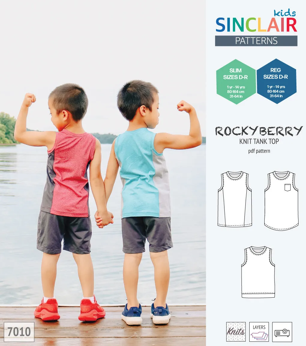 Rockyberry knit tank top for children (PDF)