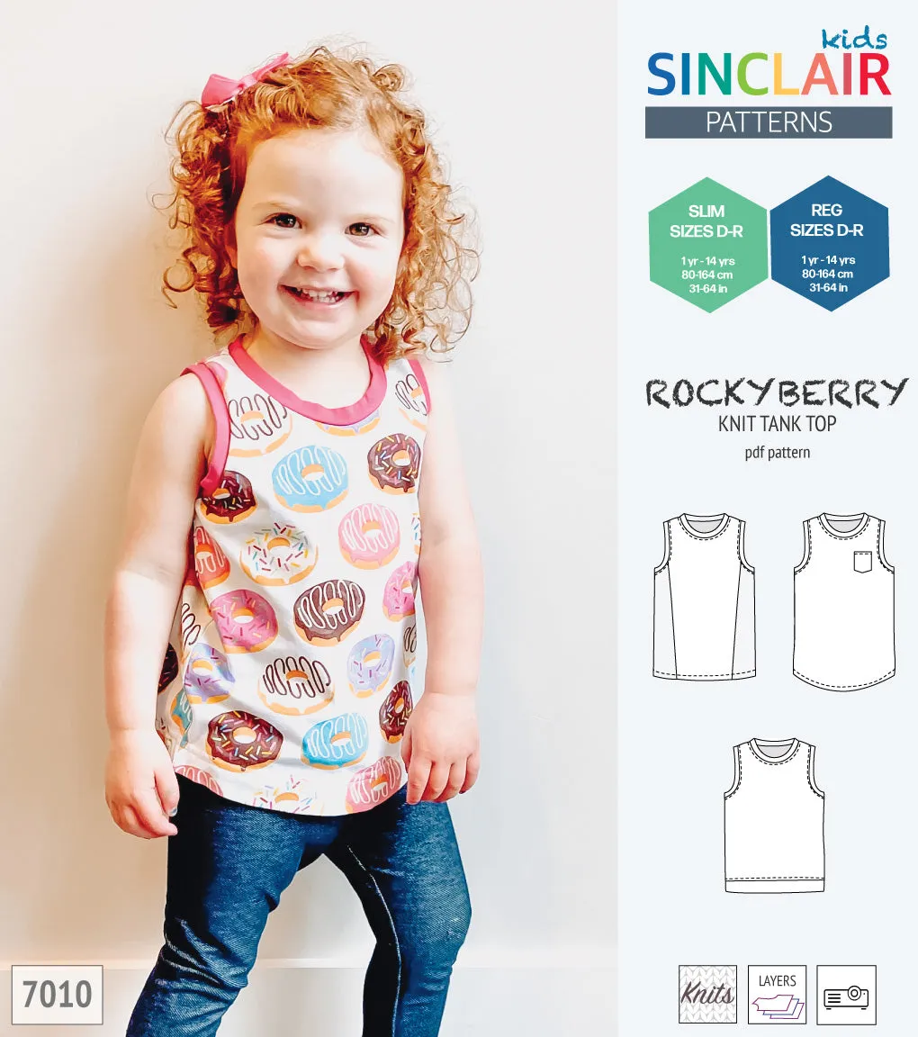 Rockyberry knit tank top for children (PDF)