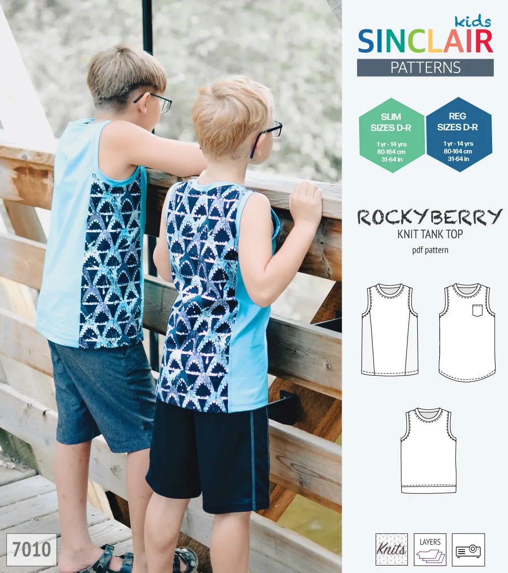Rockyberry knit tank top for children (PDF)