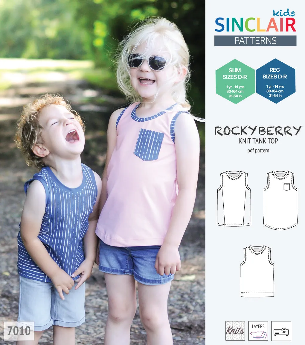 Rockyberry knit tank top for children (PDF)