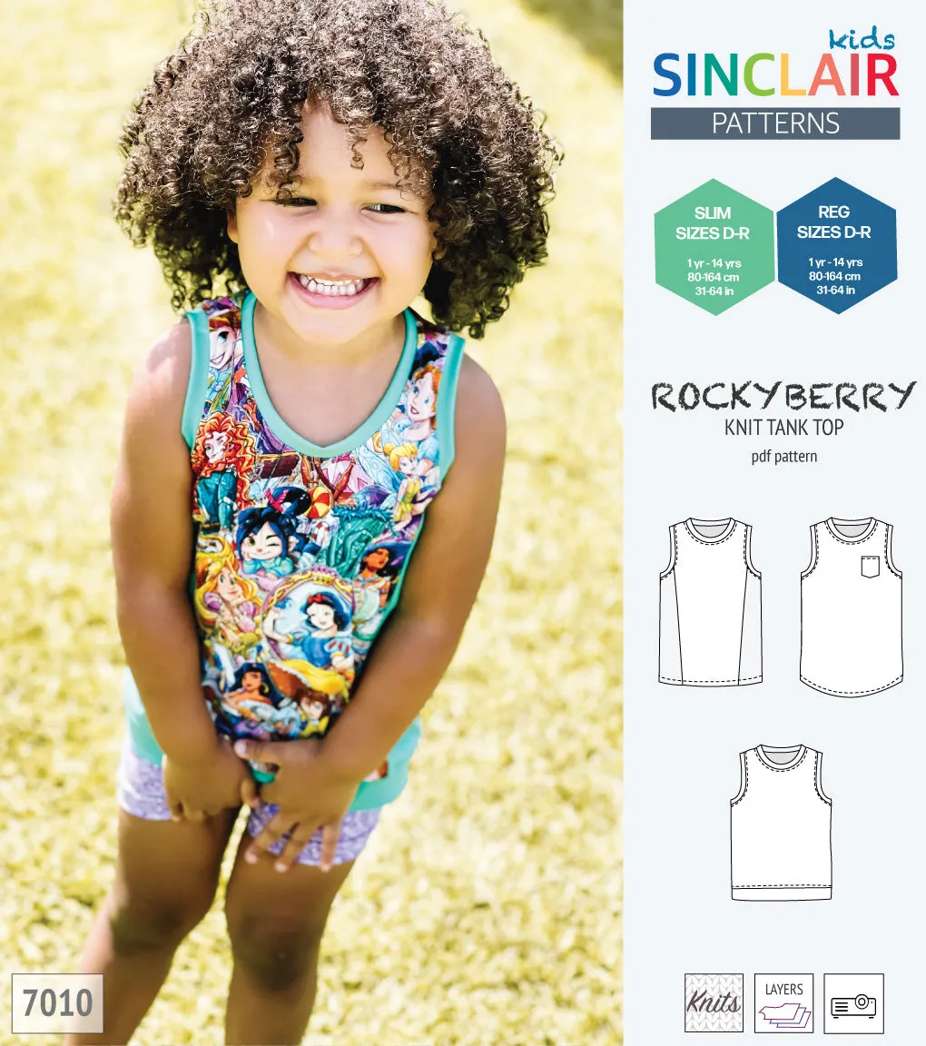 Rockyberry knit tank top for children (PDF)