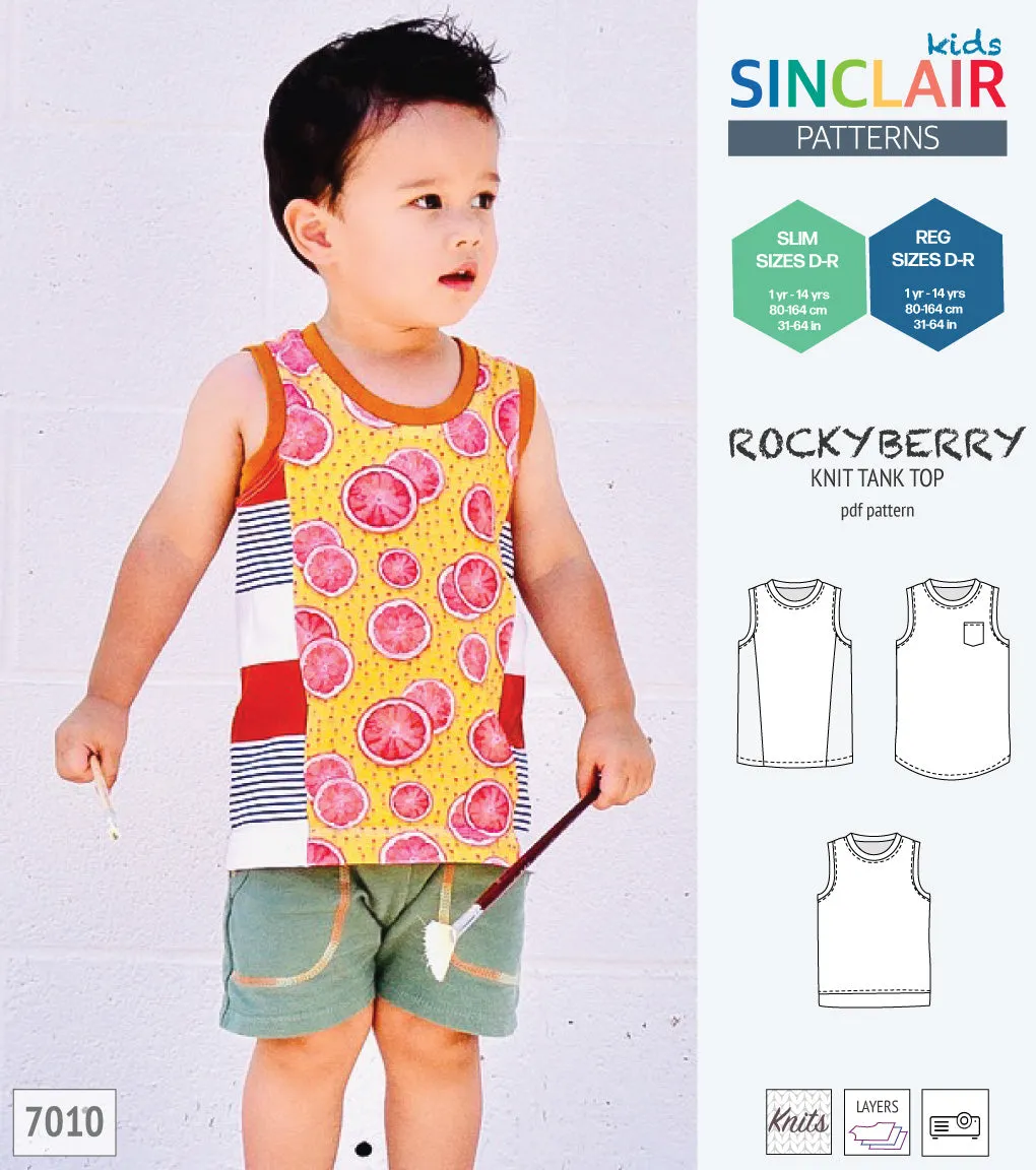 Rockyberry knit tank top for children (PDF)
