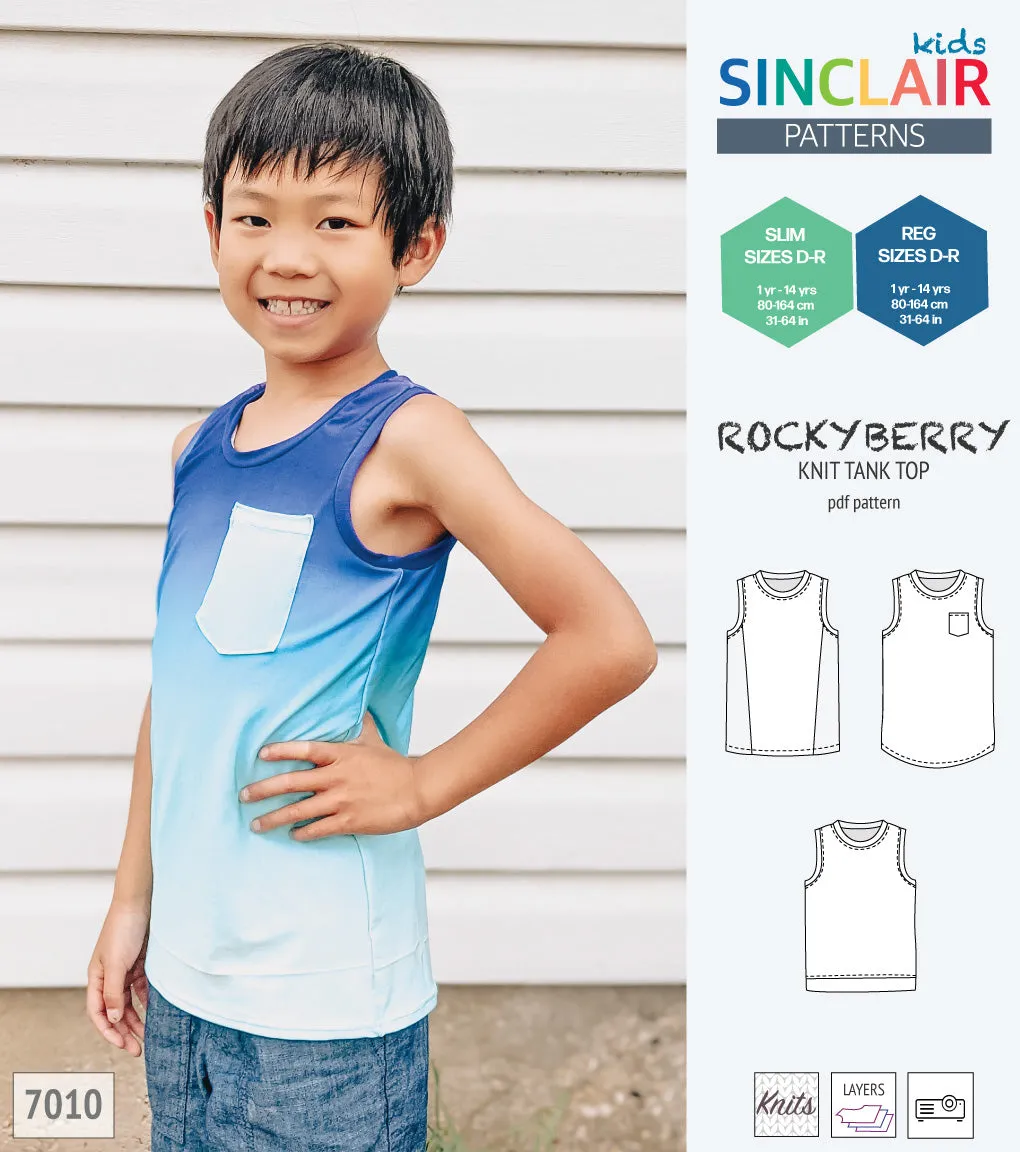 Rockyberry knit tank top for children (PDF)