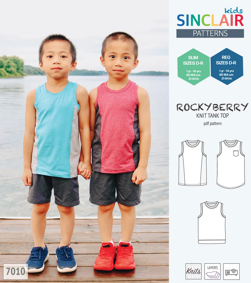 Rockyberry knit tank top for children (PDF)