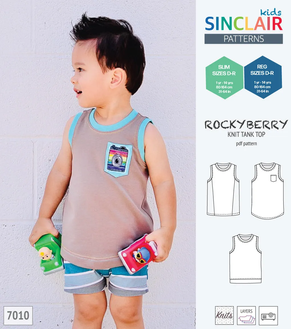 Rockyberry knit tank top for children (PDF)