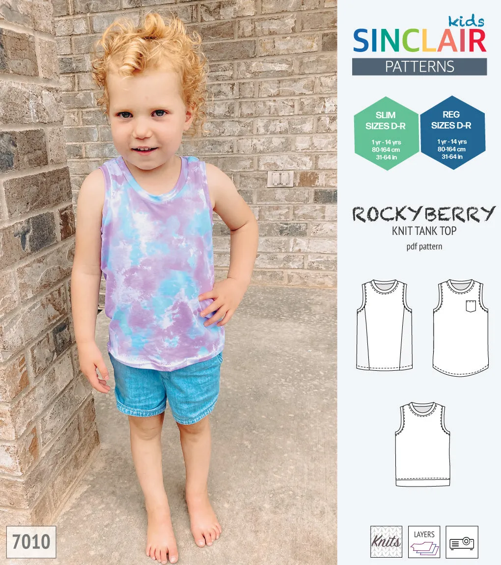 Rockyberry knit tank top for children (PDF)