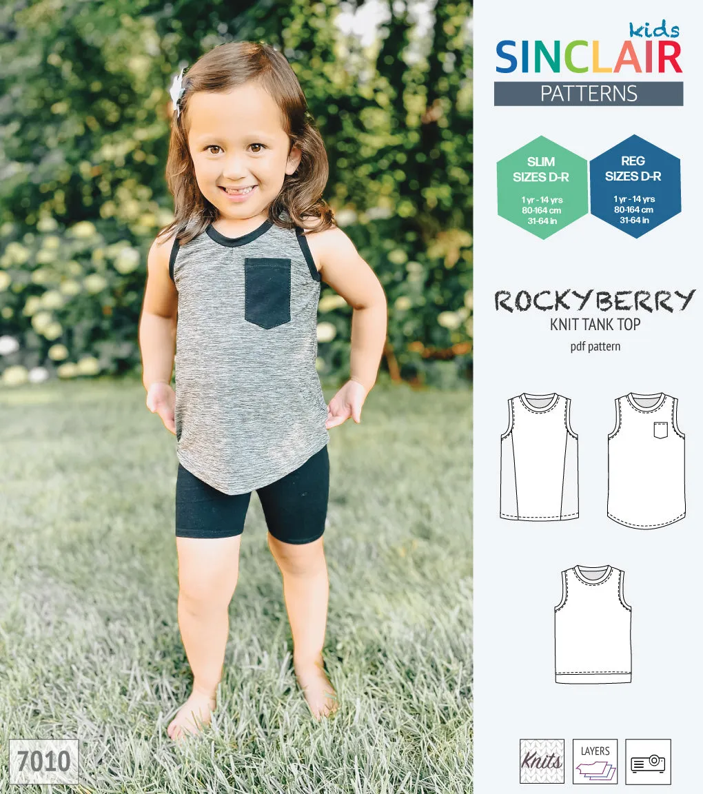 Rockyberry knit tank top for children (PDF)