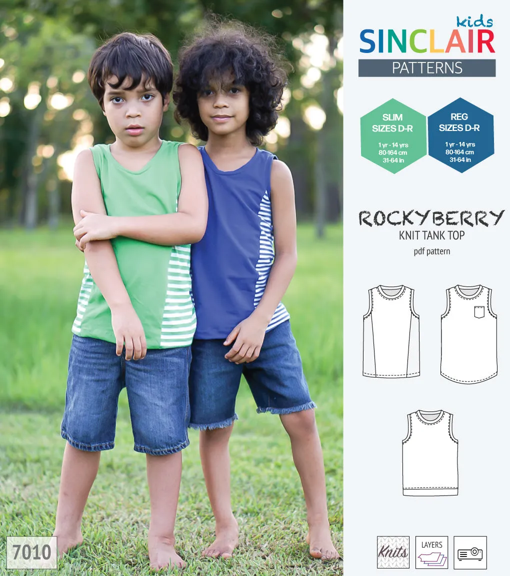 Rockyberry knit tank top for children (PDF)