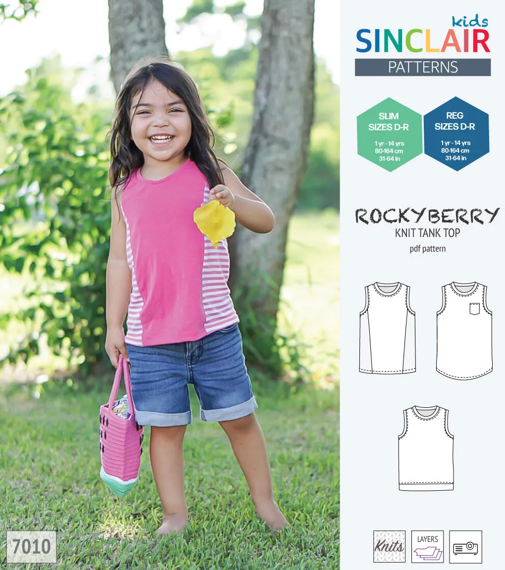 Rockyberry knit tank top for children (PDF)