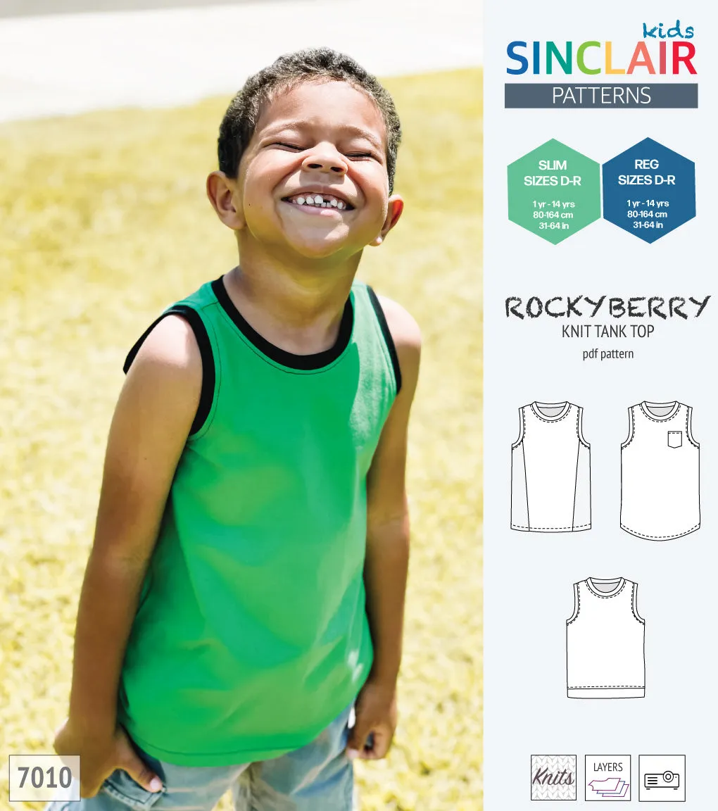 Rockyberry knit tank top for children (PDF)