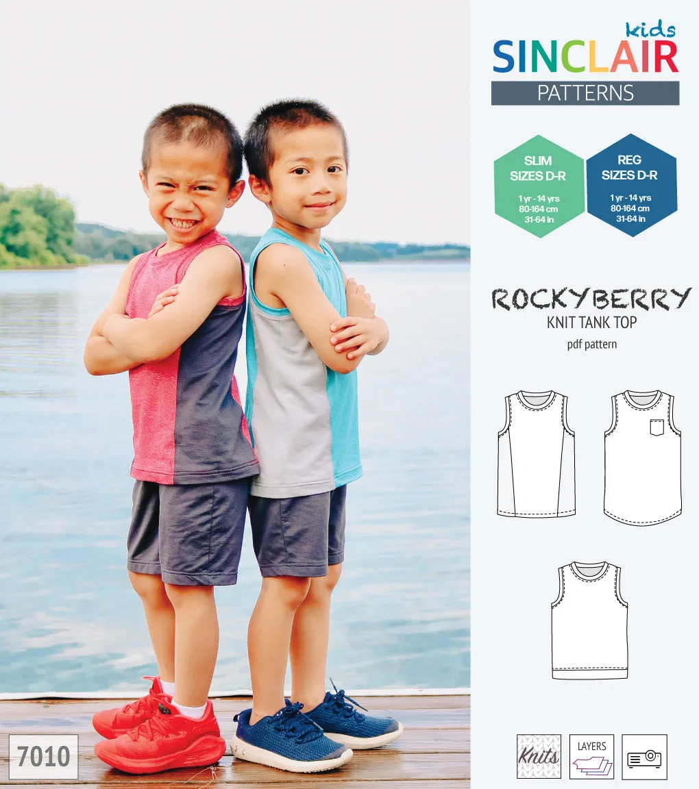 Rockyberry knit tank top for children (PDF)
