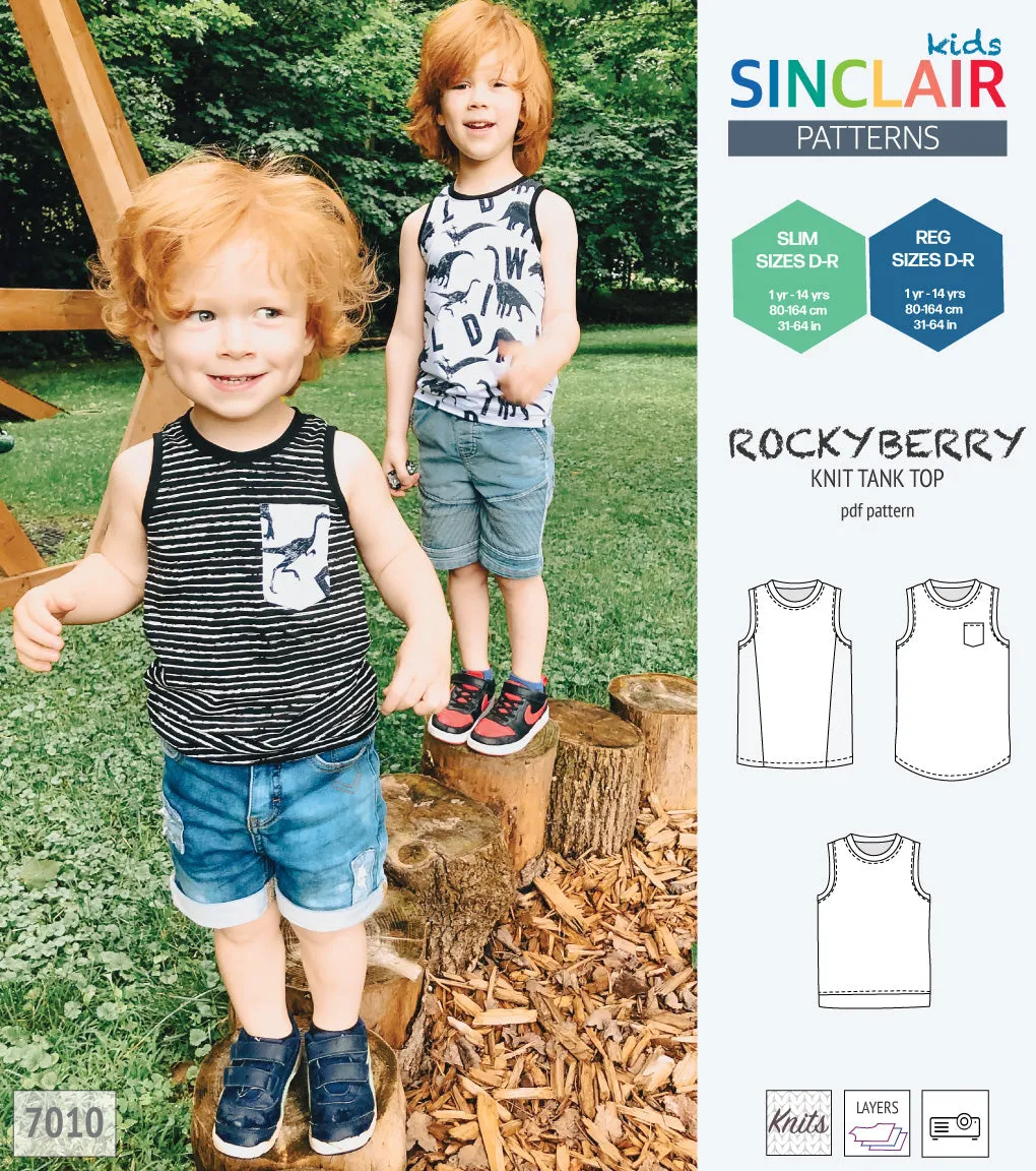 Rockyberry knit tank top for children (PDF)