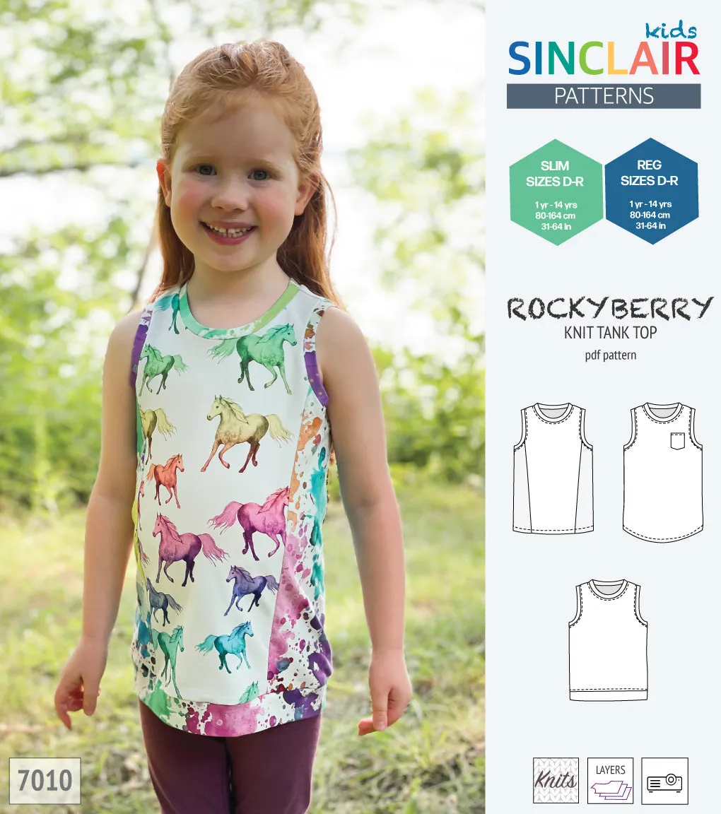 Rockyberry knit tank top for children (PDF)